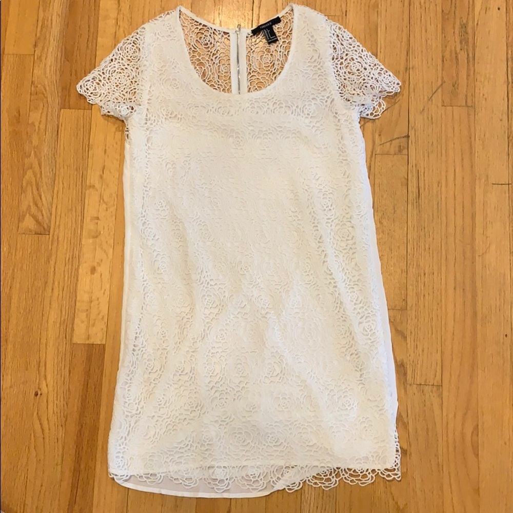 White lace dress